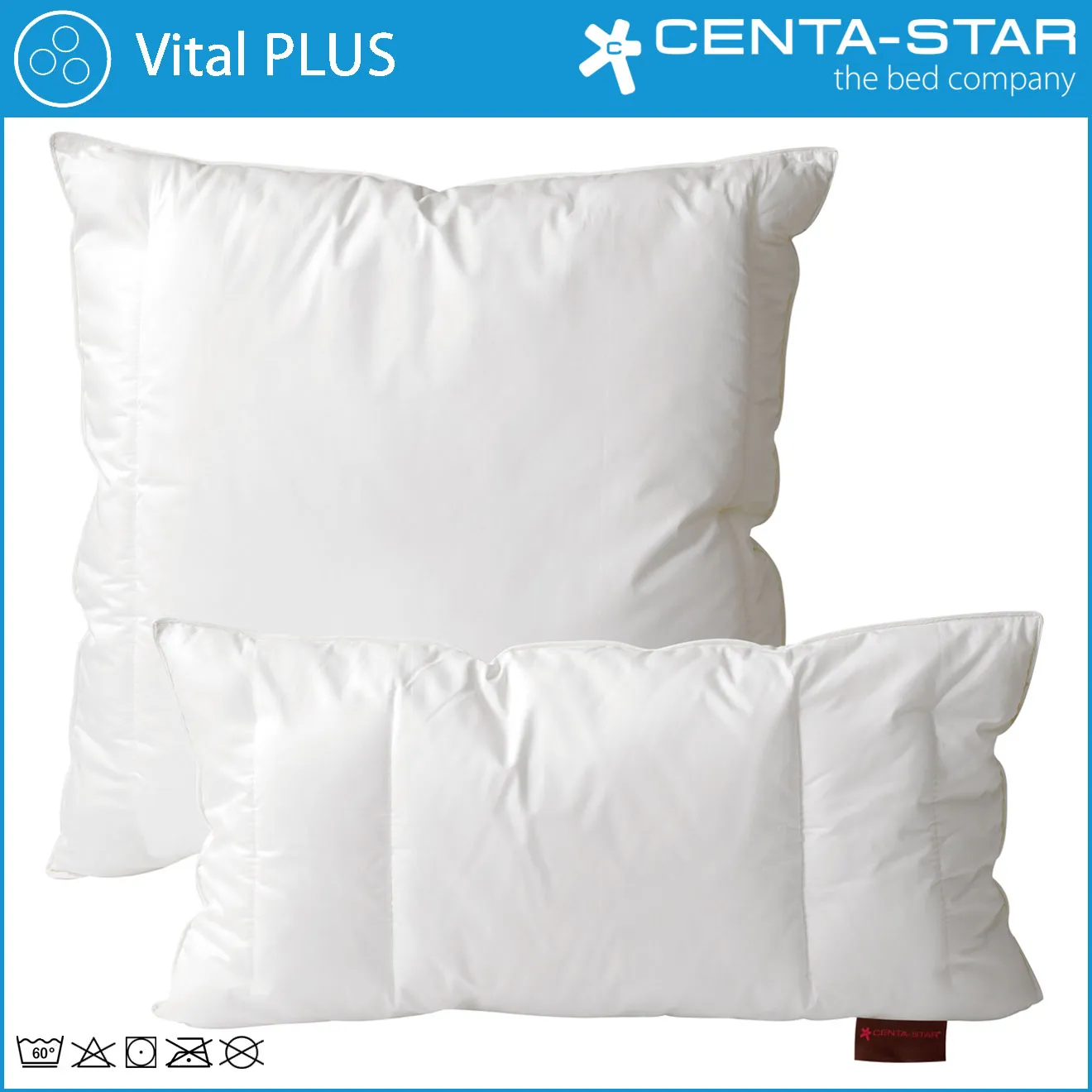 Centa Star Vital Plus Kissen Waschmich in 40x80 cm 2.Wahl Kopfkissen 2879.80